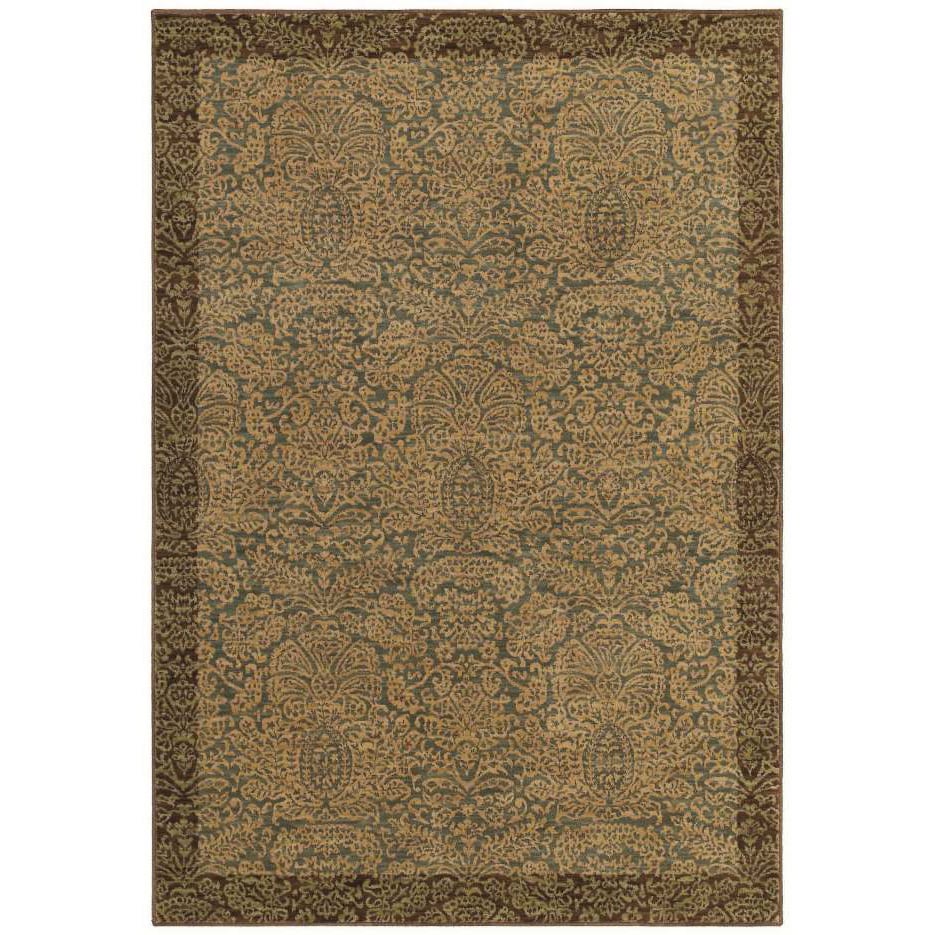 Tommy Bahama Home Rugs Ocean Seaspray Damask Transitional Rug (36 X 5)