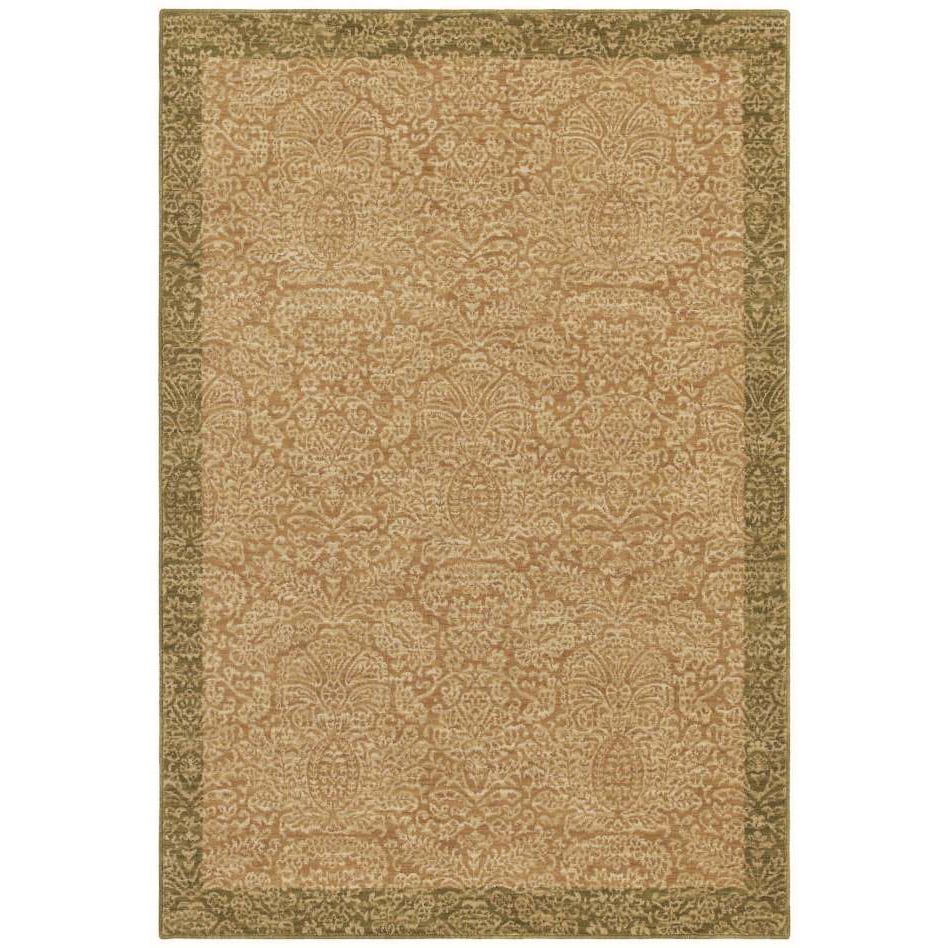 Tommy Bahama Home Rugs Gold Seaspray Damask Transitional Rug (36 X 5)