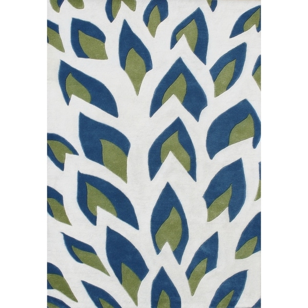 Alliyah Handmade Off White New Zealand Blend Wool Rug - 9' x 12'
