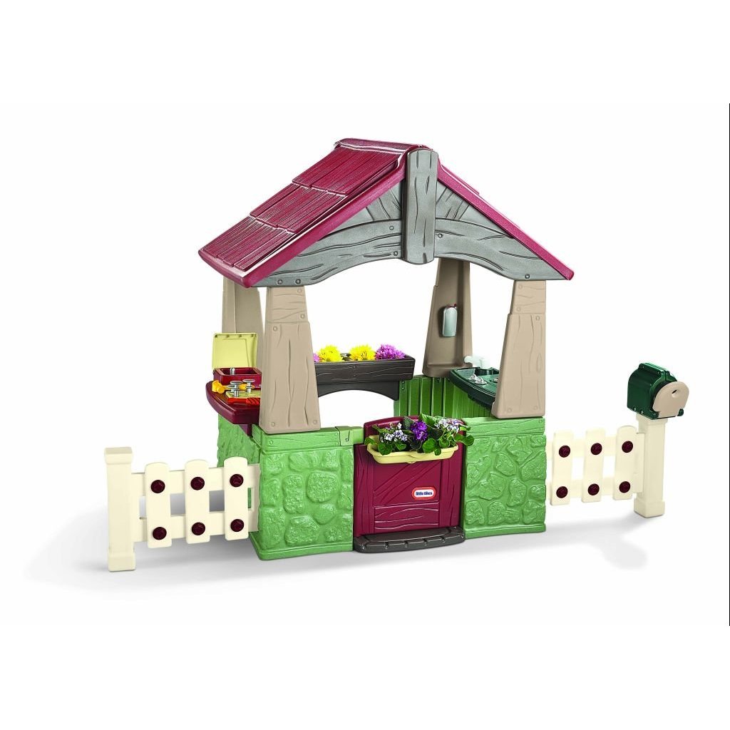 little tikes wooden playhouse