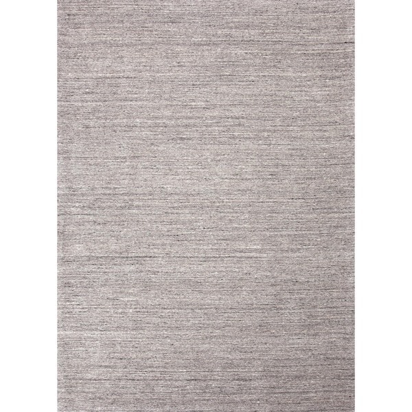 Hand Loomed Solid Gray 100 Percent Wool Runner (2'6" x 8') JRCPL Runner Rugs