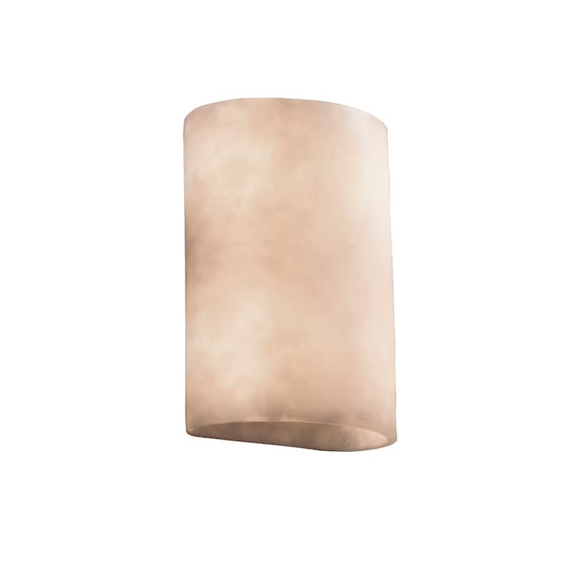 Justice Design Clouds 2-light ADA (No Metal) Small Wall Sconce