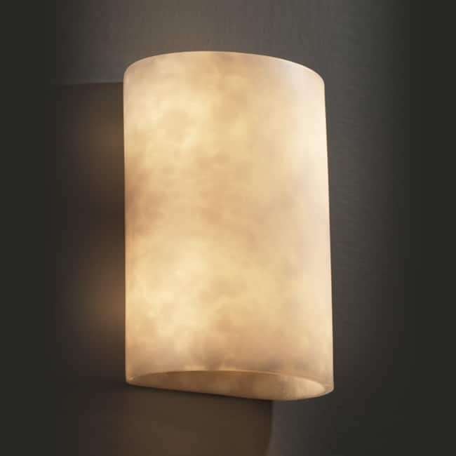 Justice Design Clouds 2-light ADA (No Metal) Small Wall Sconce
