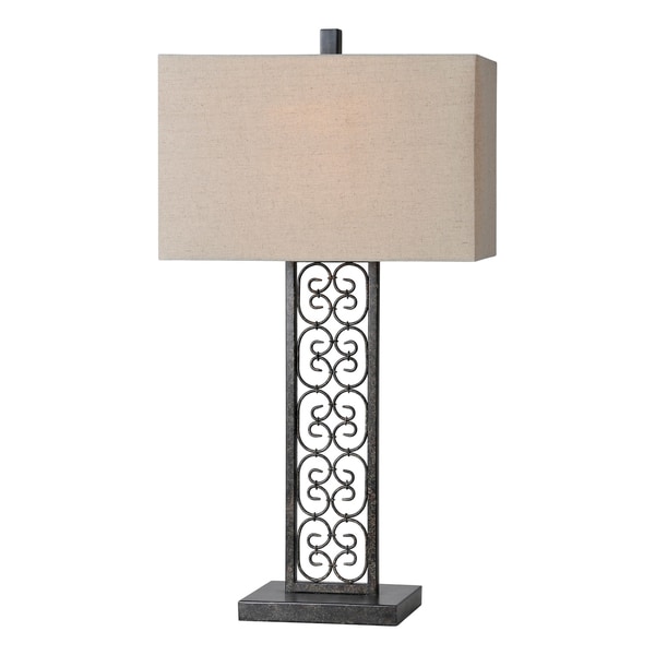 Scroll Table Lamp - Overstock - 7544432