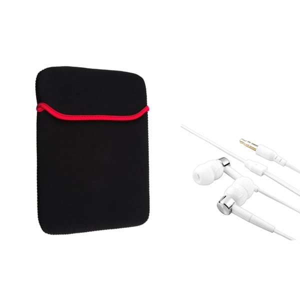 INSTEN Red Sleeve/ Headset for Apple iPad 2