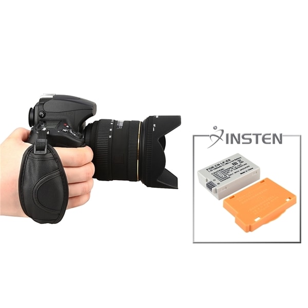 INSTEN Battery/ Hand Strap for Canon EOS Rebel T2i/ T3i/ 550D/ 600D