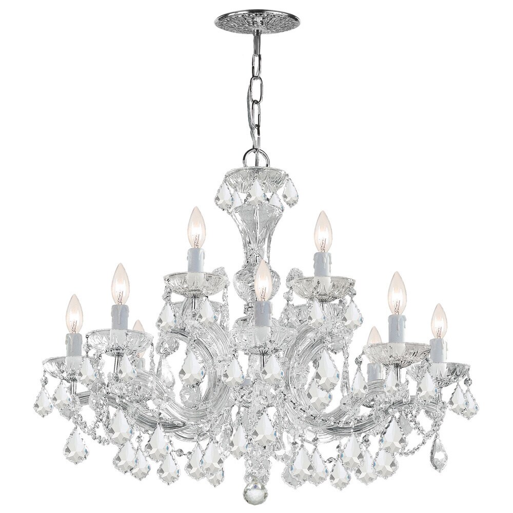 Crystorama Maria Theresa 12-light Polished Chrome Chandelier - Chandeliers For Bedrooms by Overstock.com
