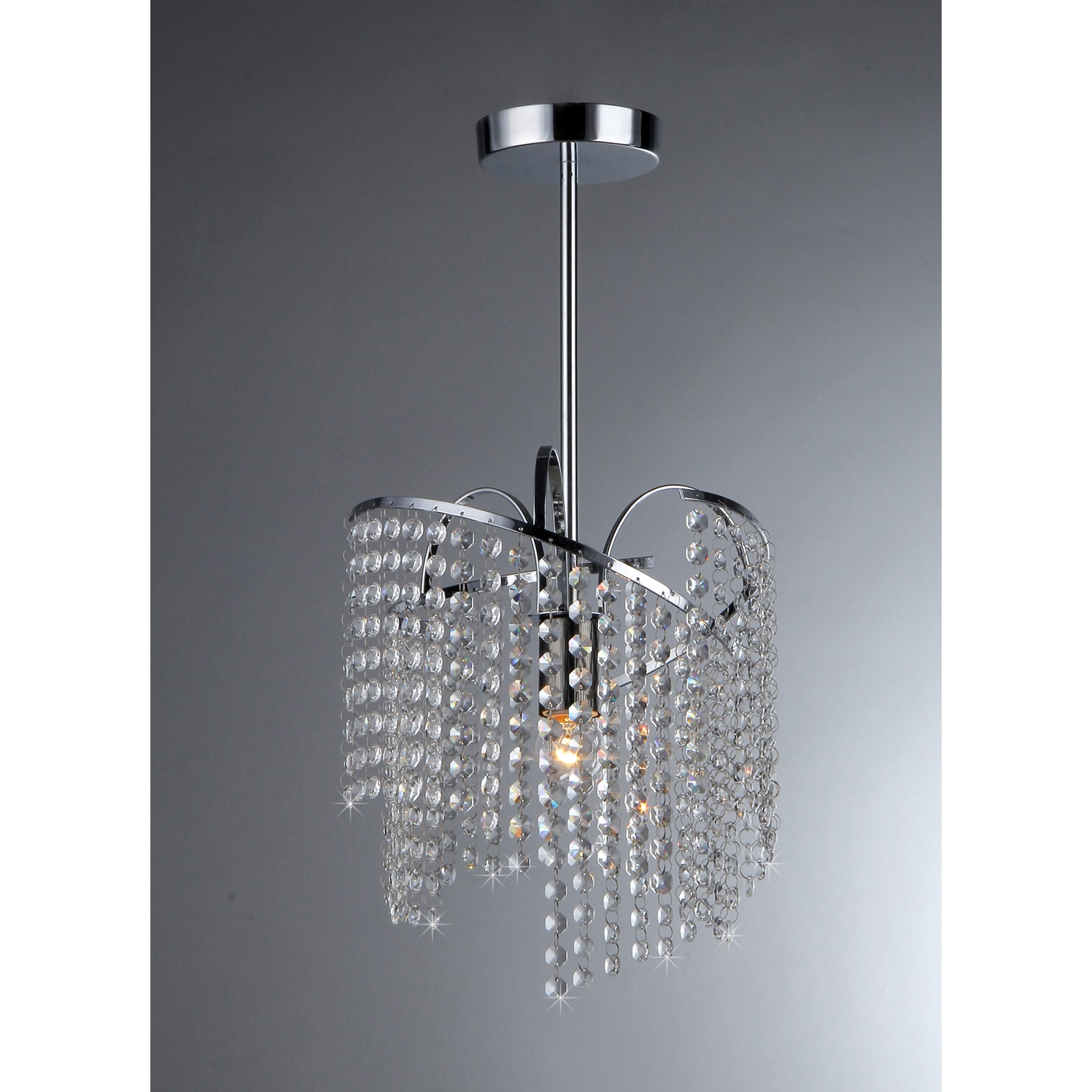 Ann 1-light Crystal Chandelier (Ann Crystal Chandelier) - Chandeliers For Bedrooms by Overstock.com