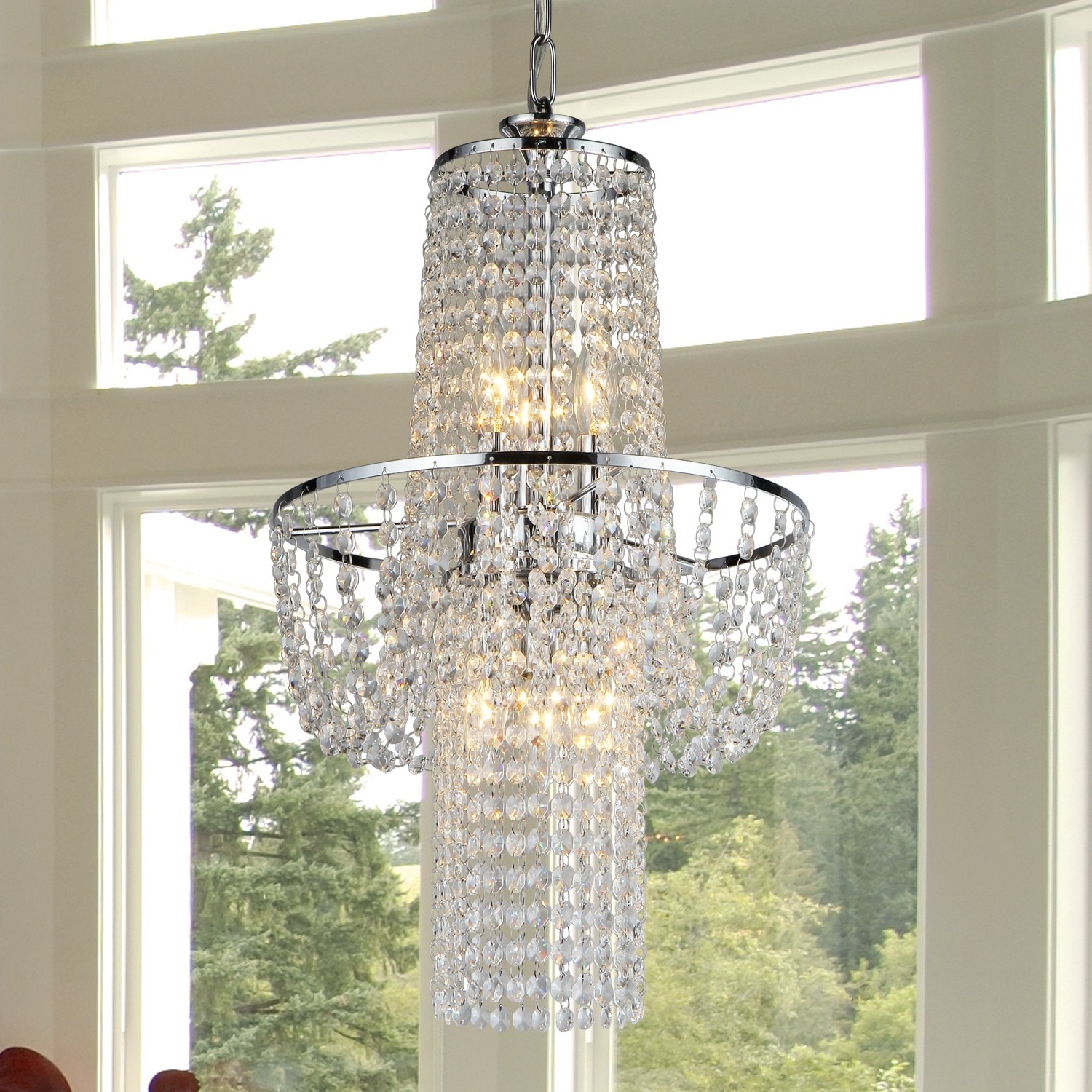 Charlotte Crystal Chandelier - Chandeliers For Bedrooms by Overstock.com