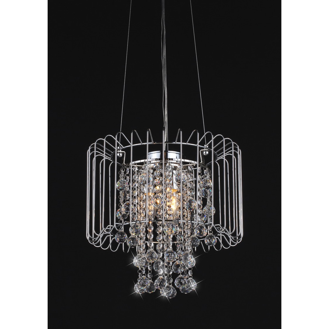 Cassandra Crystal 3-light Chandelier (Cassandra Crystal Chandelier) - Chandeliers For Bedrooms by Overstock.com