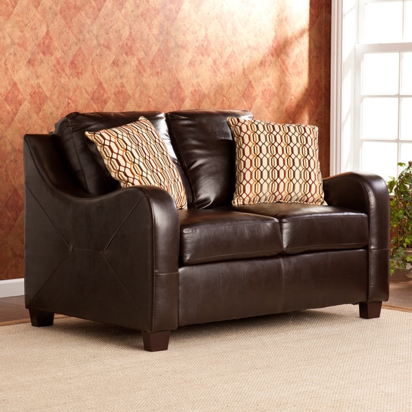 Upton Home Claymore Chocolate Loveseat Upton Home Sofas & Loveseats