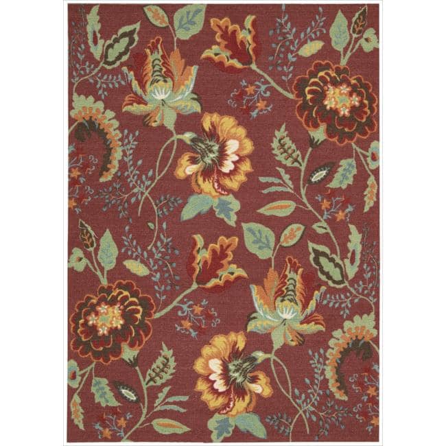Nourison Vista VIS51 Area Rug - Red - 5' x 7' - Rectangle