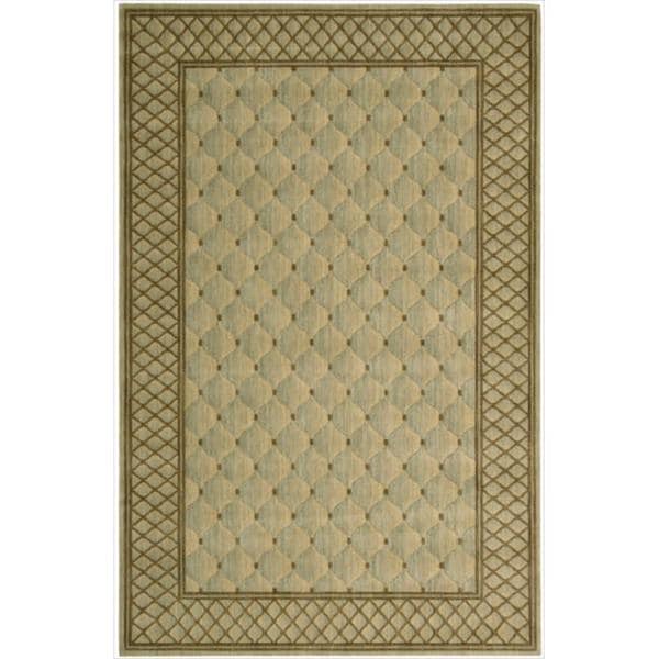 Nourison Vallencierre Ligh Green Wool Rug