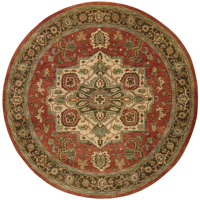 Nourison Hand Tufted Jaipur Red Rug - Red - 7'9" x 9'9"