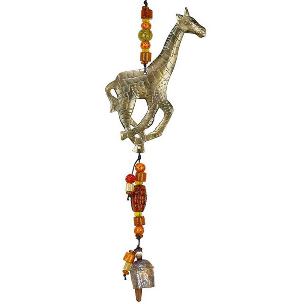 Handmade Smokey Giraffe Wind Chime (India)