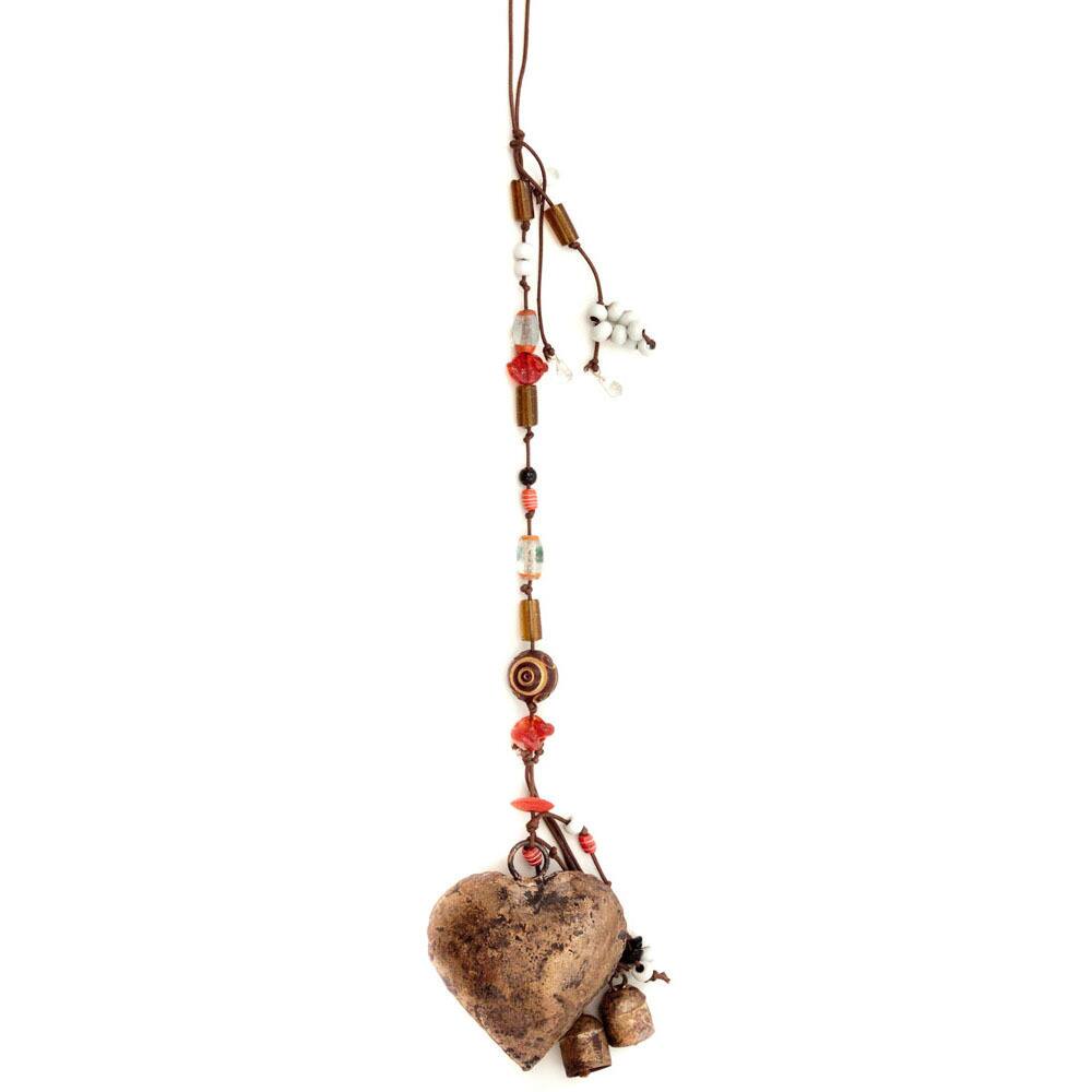 Handmade Kutch Heart Wind Chime (India)