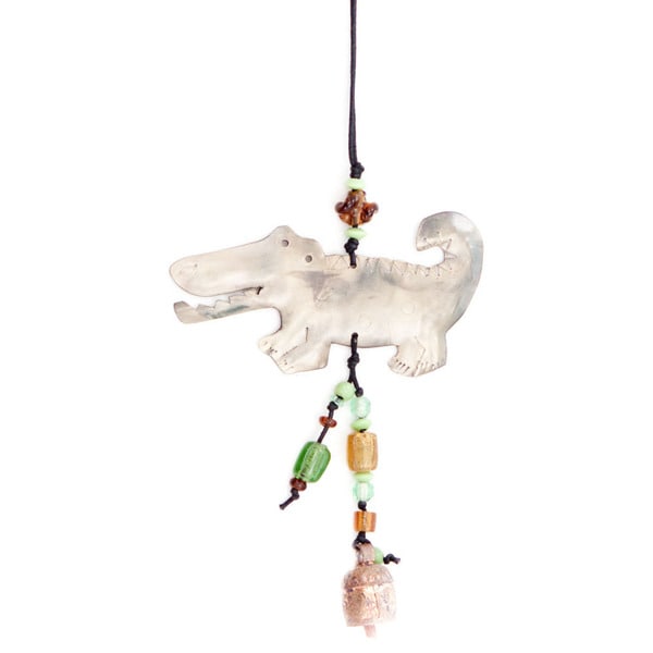 Handmade Later Gator Wind Chime (India)