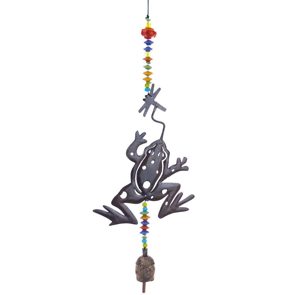 Handmade Playful Frog Wind Chime (India)