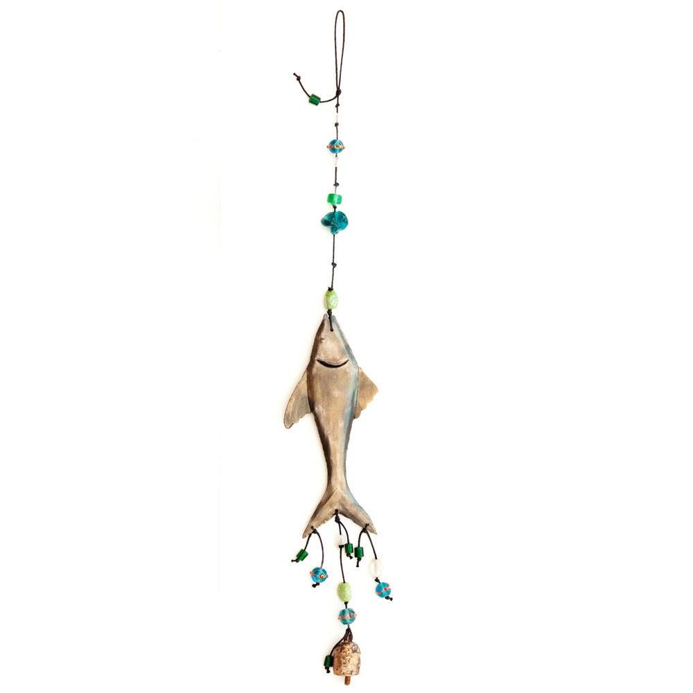 Handmade Fish Out of Water Wind Chime (India)