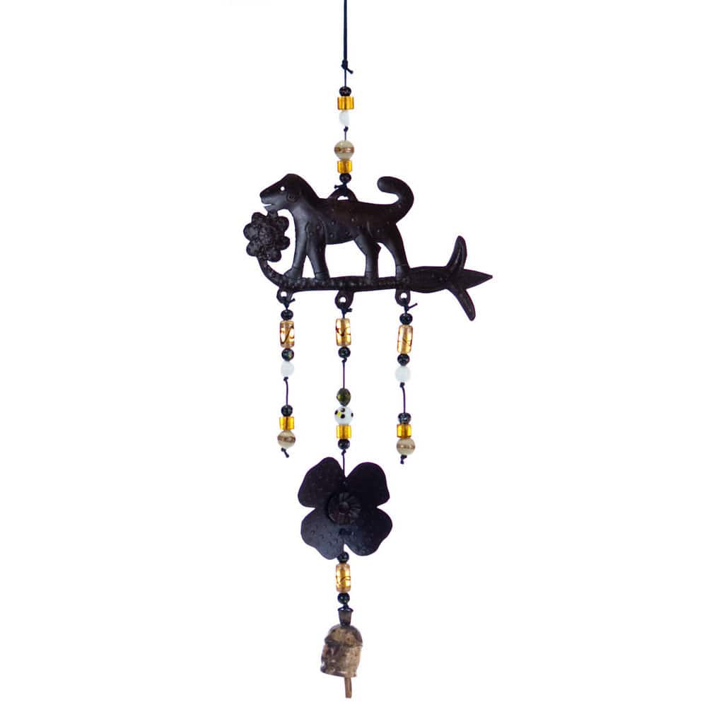 Handmade Stop & Smell the Flowers Wind Chime (India)