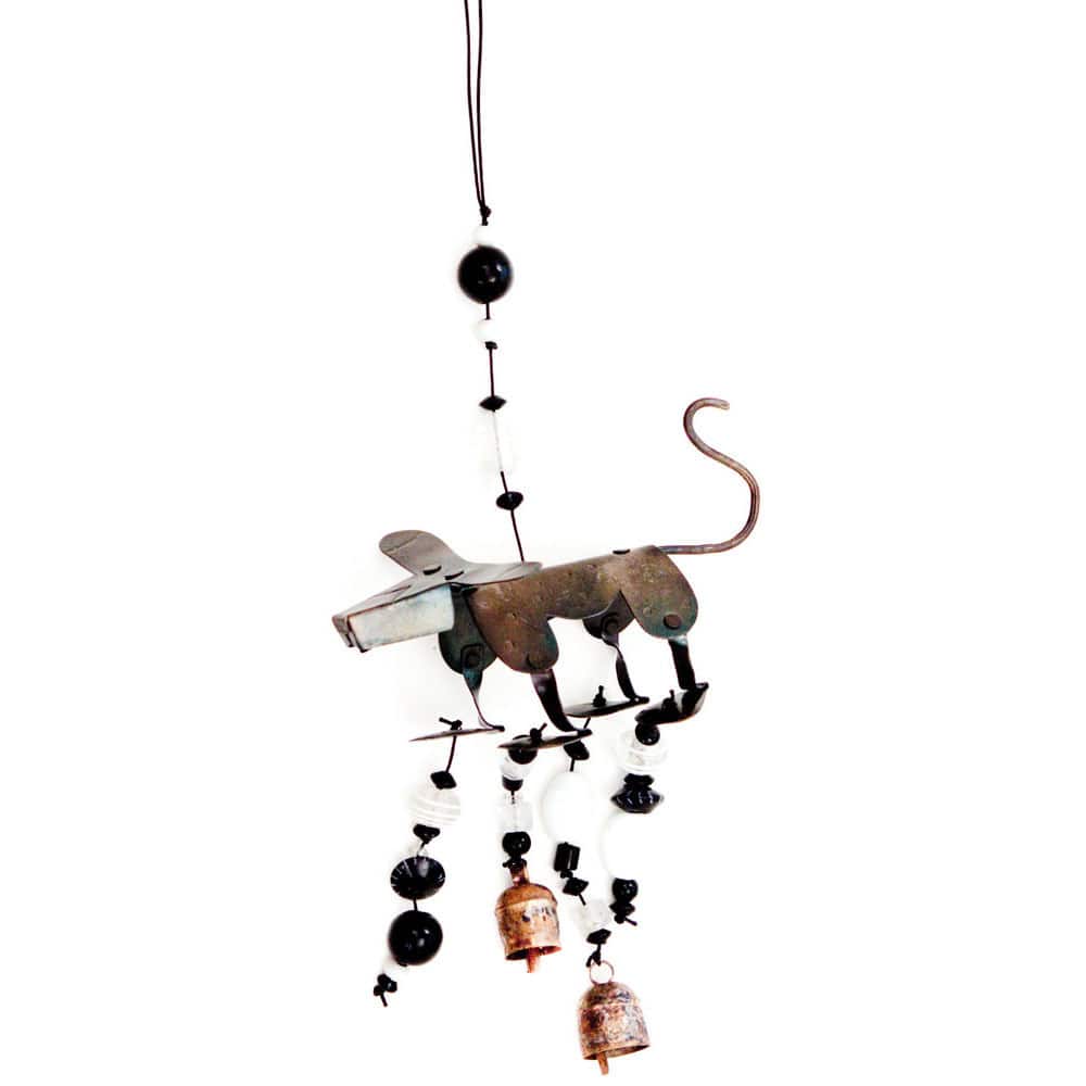 Handmade Woof, Woof, Woof 3-D Wind Chime (India)