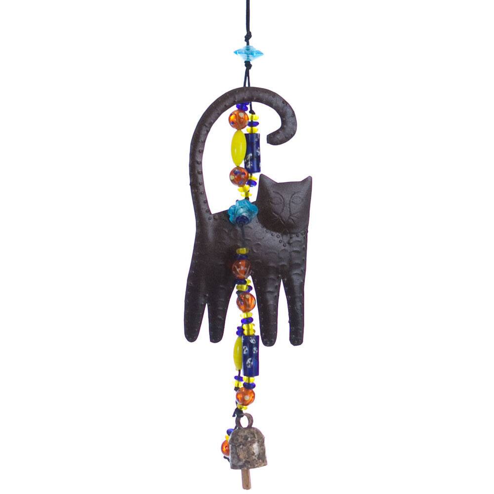 Handmade Prideful Kitty Wind Chime (India)