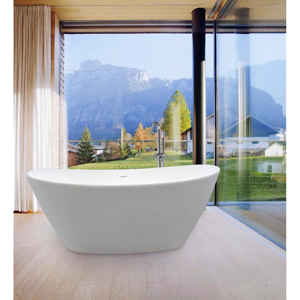 Aquatica PureScape 748M Freestanding AquaStone Bathtub Aquatica Soaking Tubs