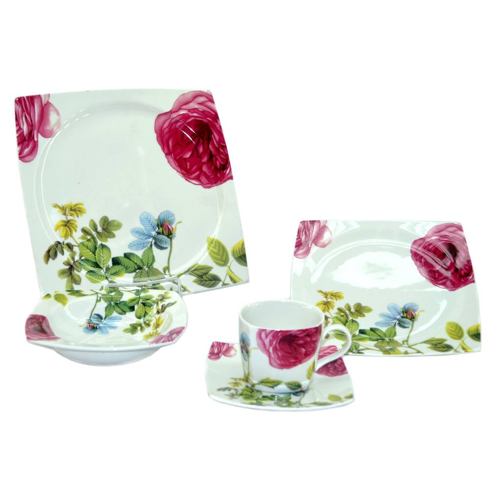 Fabulous Roses Design 20-piece Dinnerware Set