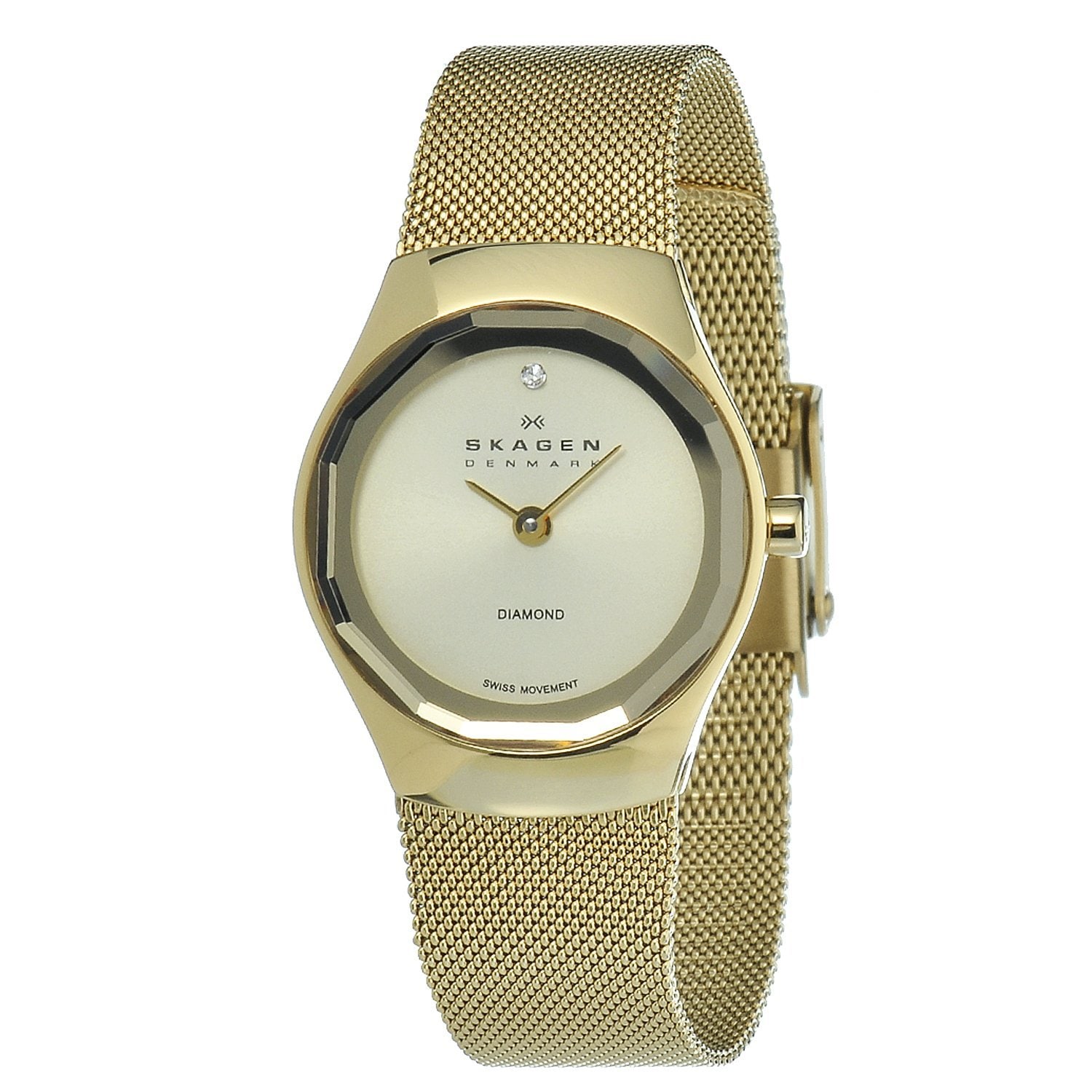 Skagen Womens Goldtone Stainless Steel Watch