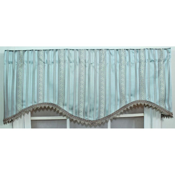 Dashing Mist Blue Cornice Valance RLF HOME Valances