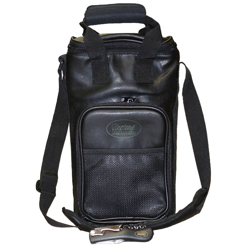 Faux Leather Wine Carrier Bag