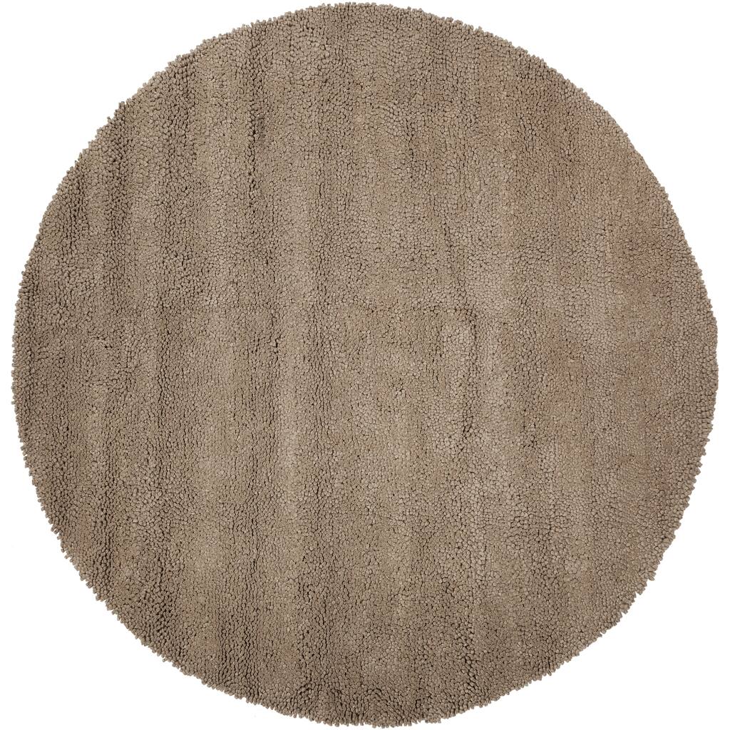 Hand-tufted 'Elma' Beige Wool Area Rug - 10' Round