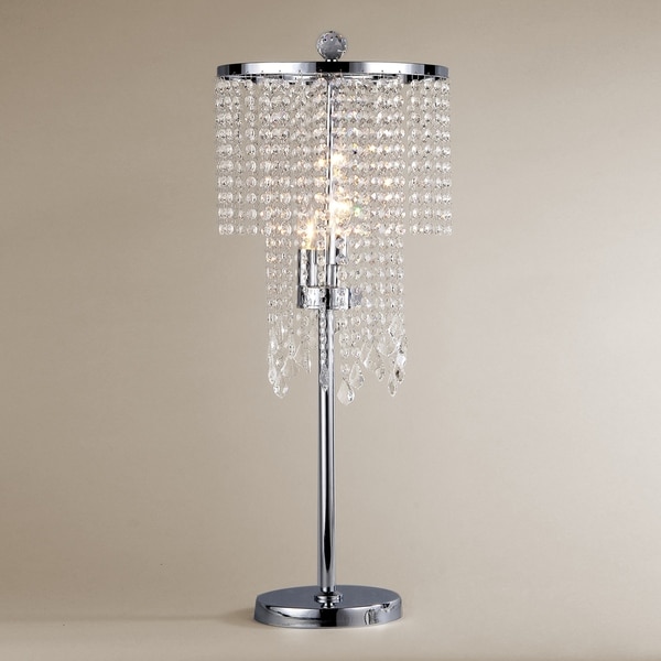 overstock crystal table lamps