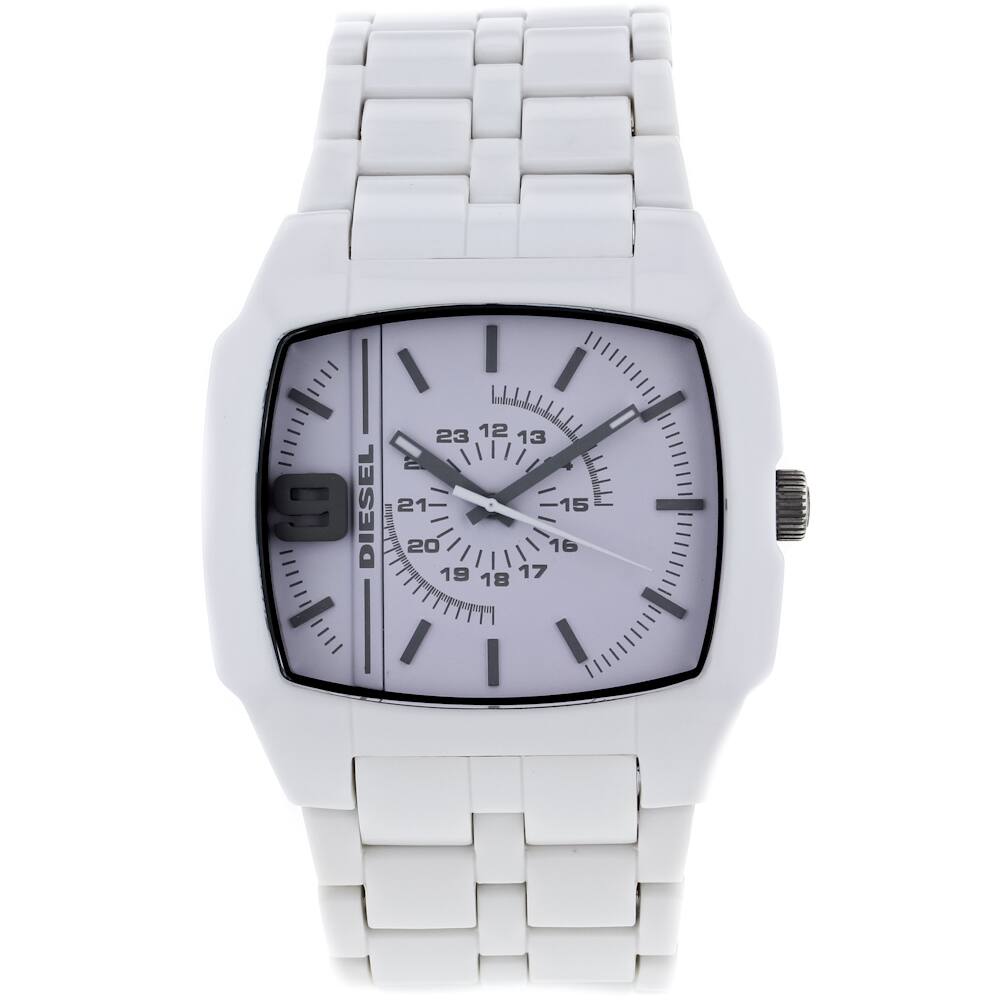 White Diesel Men's 'Analog' Stainless-Steel Water-Resistant Watch with Gray Hands