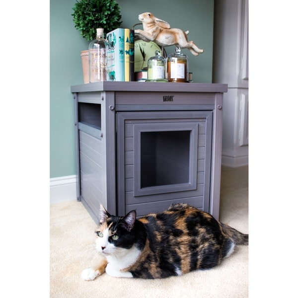 EcoFLEX Litter Loo Hidden Kitty Litter Box Enclosure End Table Free Shipping Today Overstock