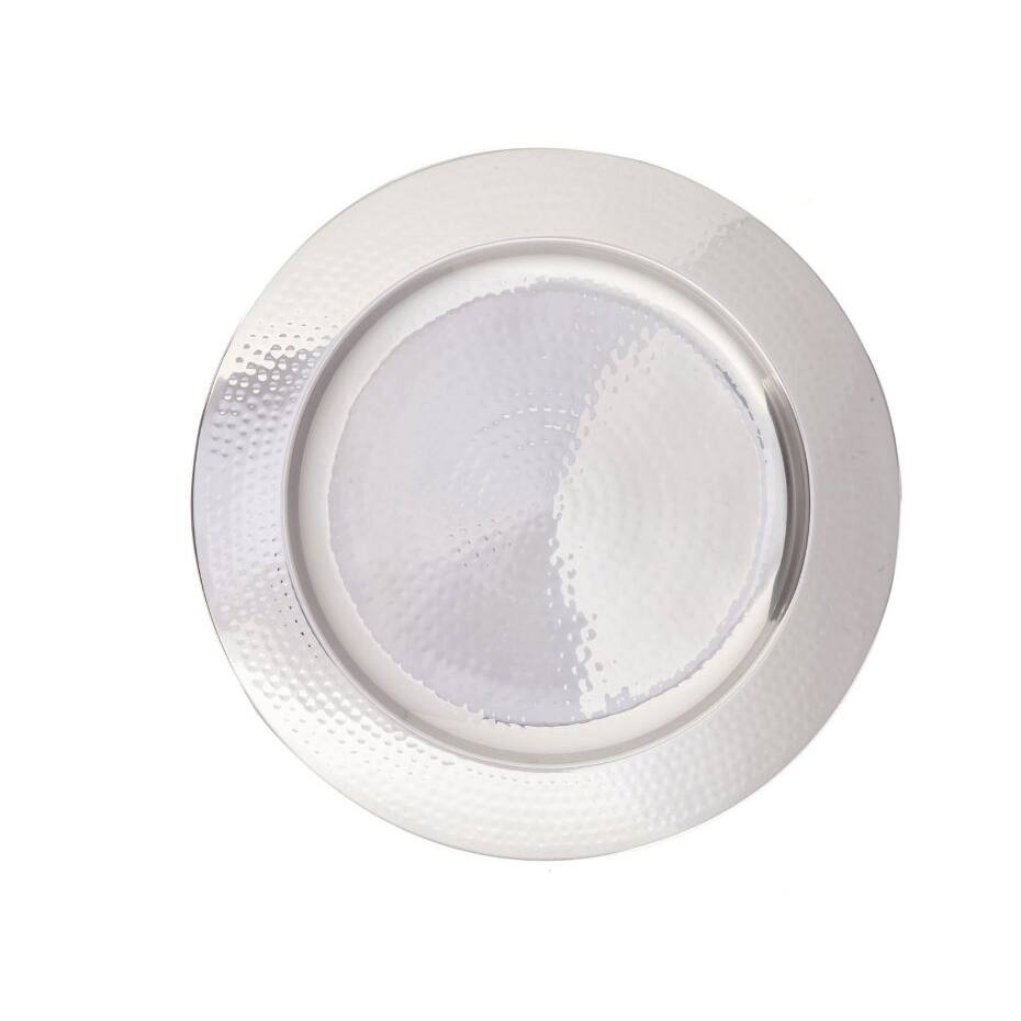 Old Dutch Stainless Steel Hammered Charger Plates (Set of 6)