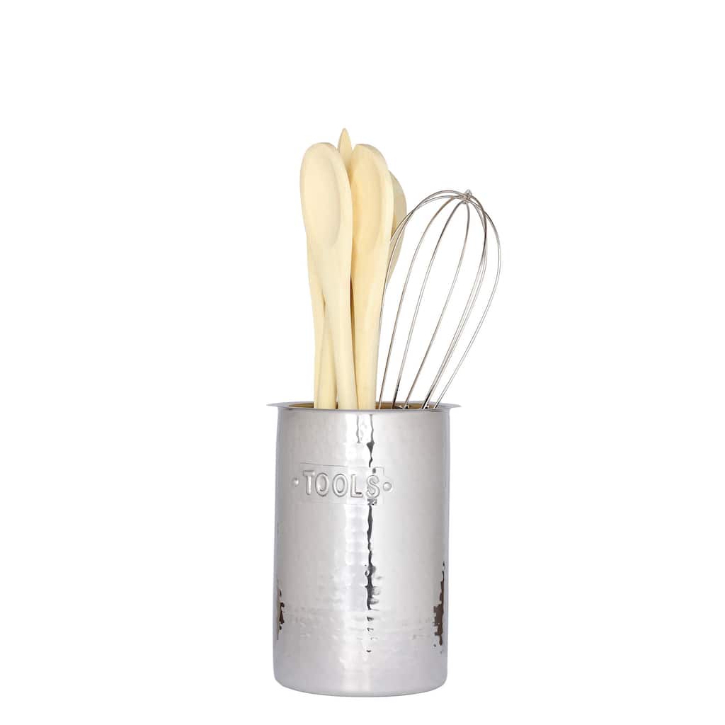 Old Dutch Stainless Steel Hammered Tool Caddy 9-piece Set