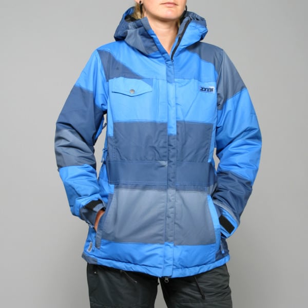 Zonal Womens Surface Skydiver Blue Snowboard Jacket  