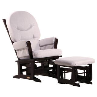 grey glider and ottoman set