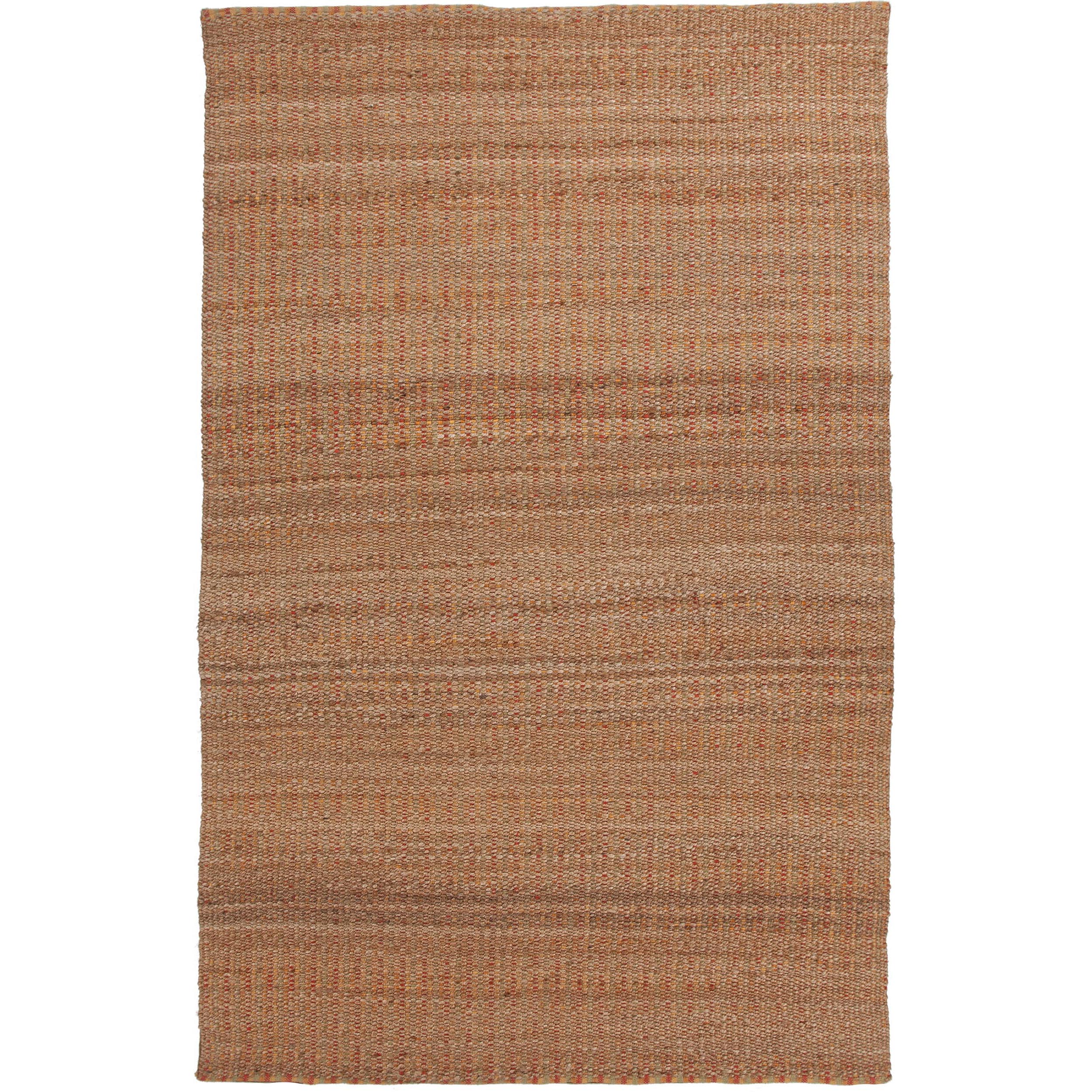Natural Solid Jute/ Cotton Red/ Orange Rug (26 x 4) Today $34.99