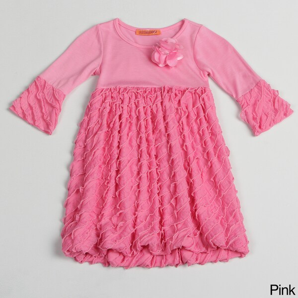 Funkyberry Girls Ruffled Mini Dress