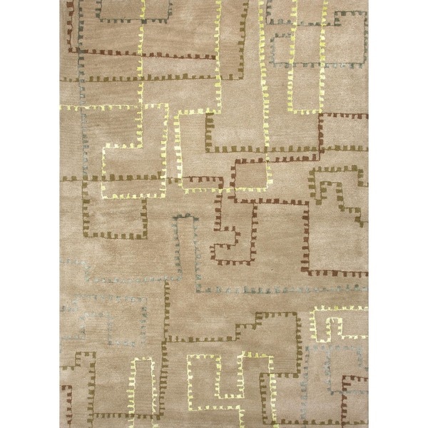 Hand tufted Wool/ Silk Rug (3'6 x 5'6) JRCPL 3x5   4x6 Rugs