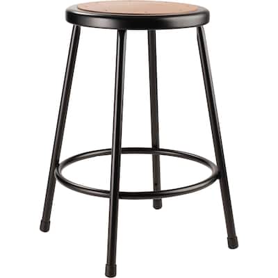 NPS 24" Heavy Duty Steel Stool, Black