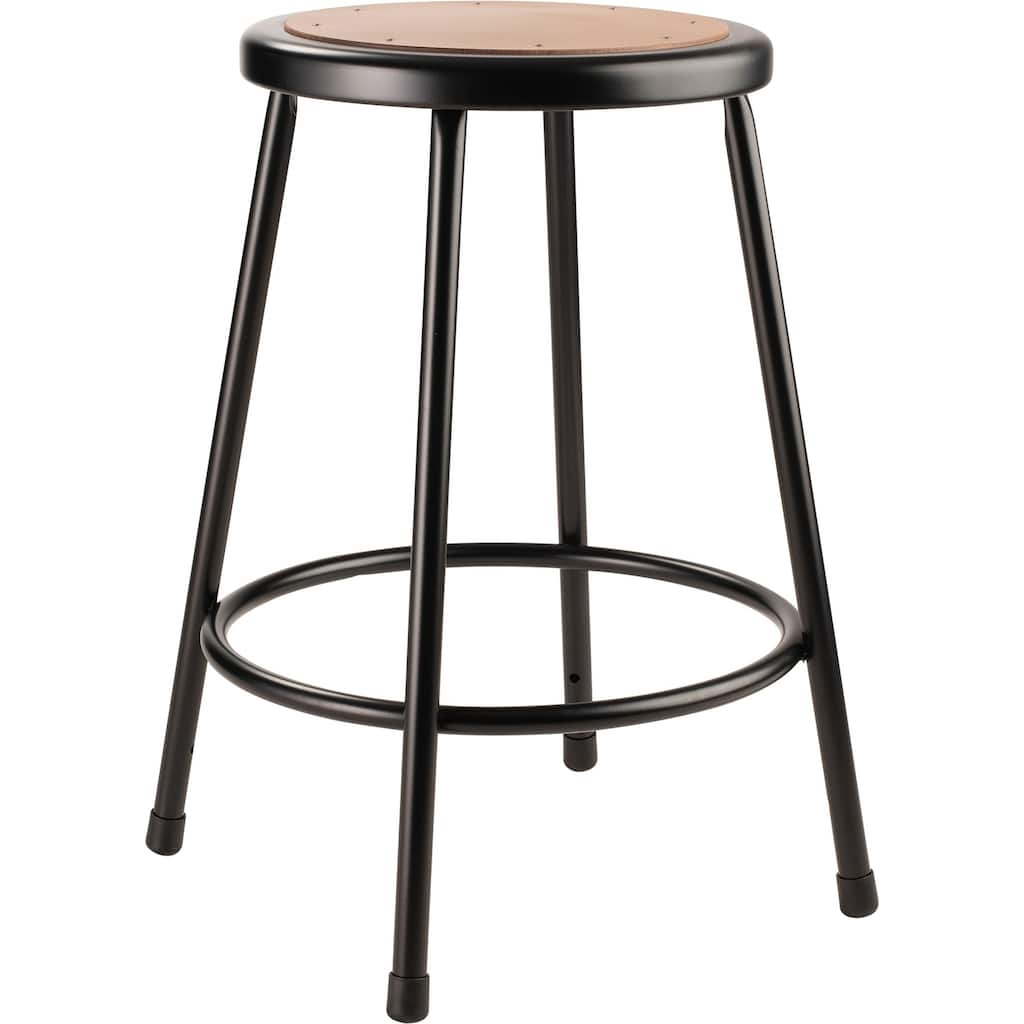 NPS 24" Heavy Duty Steel Stool, Black