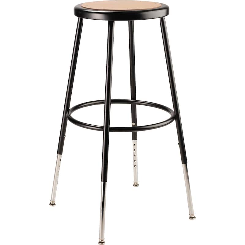 NPS 25 -33" Height Adjustable Heavy Duty Steel Stool, Black