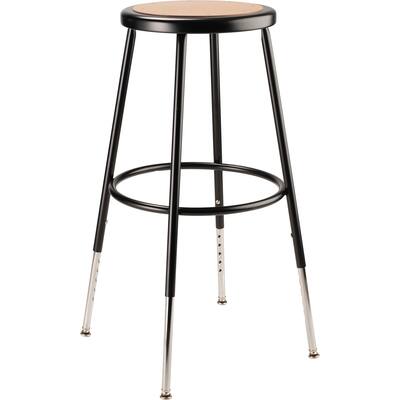 NPS 25 -33" Height Adjustable Heavy Duty Steel Stool, Black