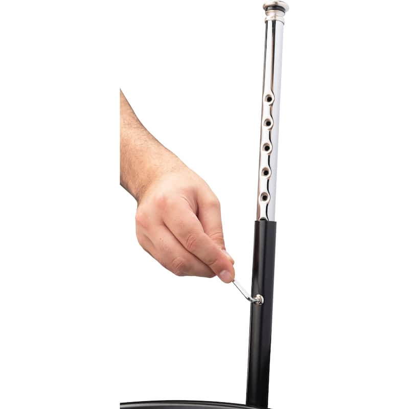 NPS 19 -27" Height Adjustable Heavy Duty Steel Stool, Black