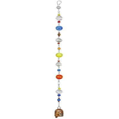 Handmade Twisted Colors Wind Chime (India)