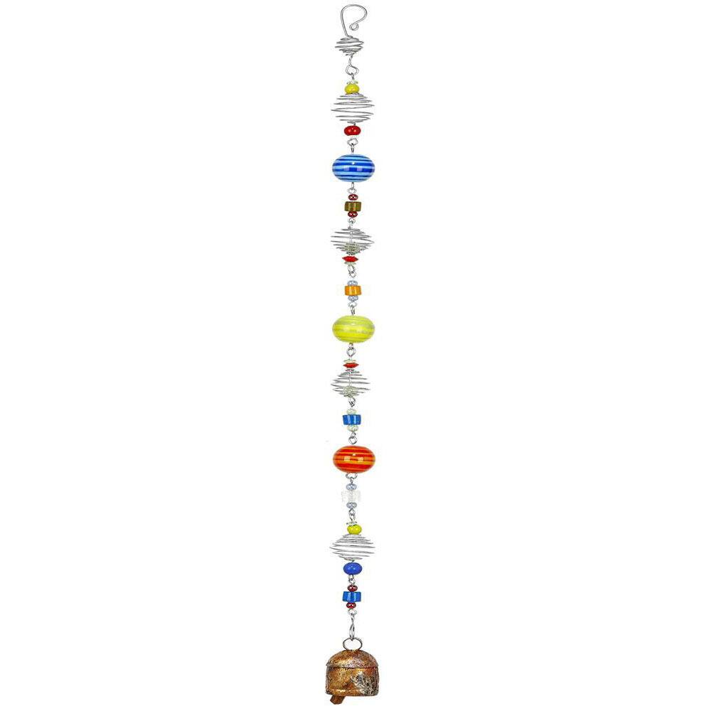 Handmade Twisted Colors Wind Chime (India)