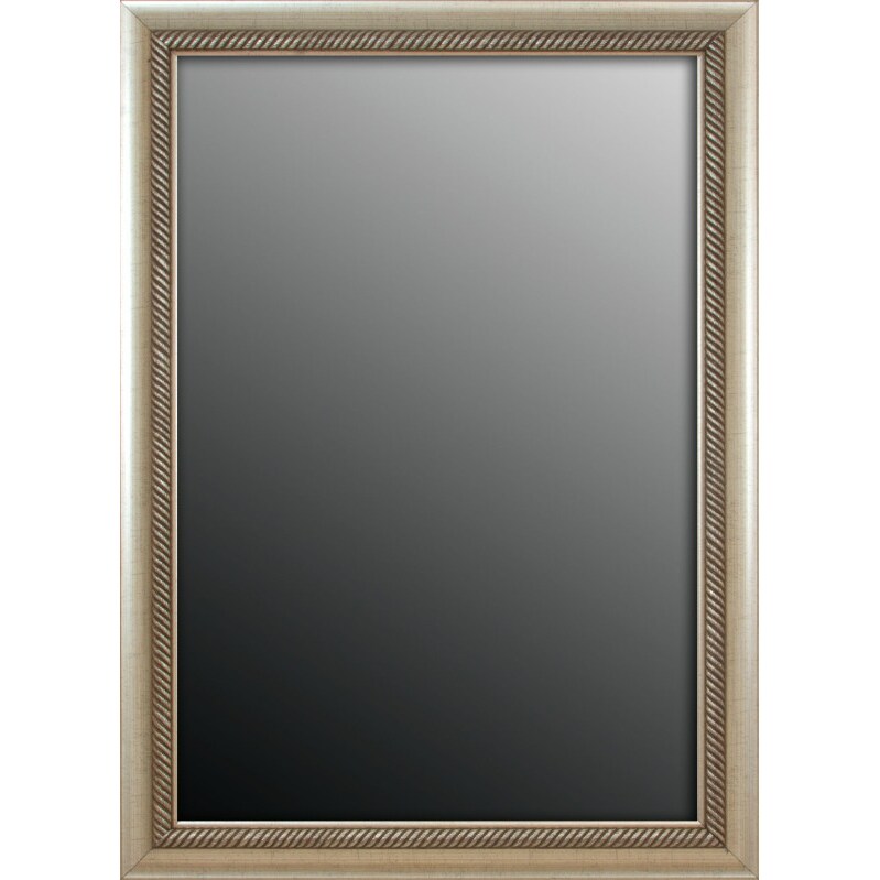Shop Peruvian Aged Silvertone Trim 35x45 inch Mirror Free Shipping